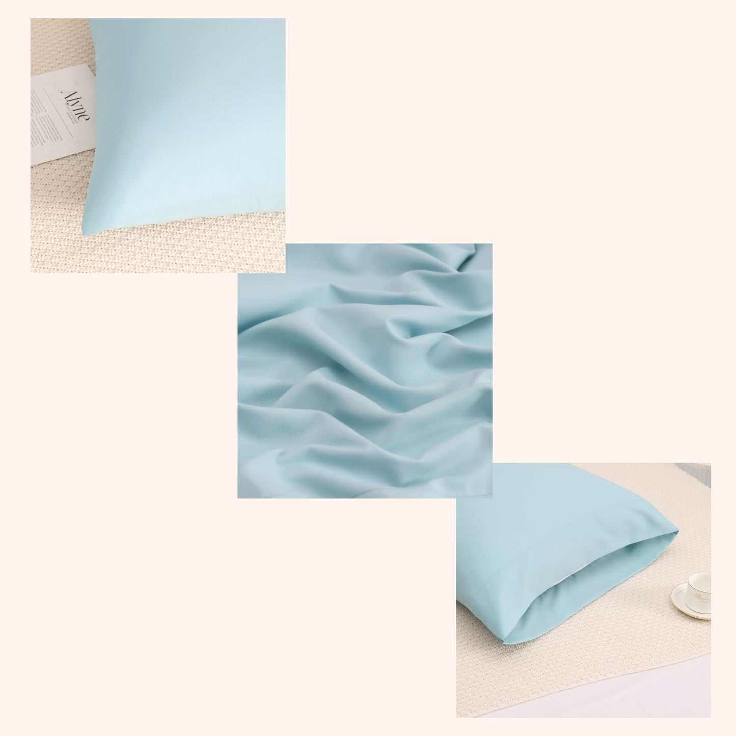 Nørd Midnight Blue – Taie d’oreiller 60x70 cm | Sérénité scandinave luxueuse