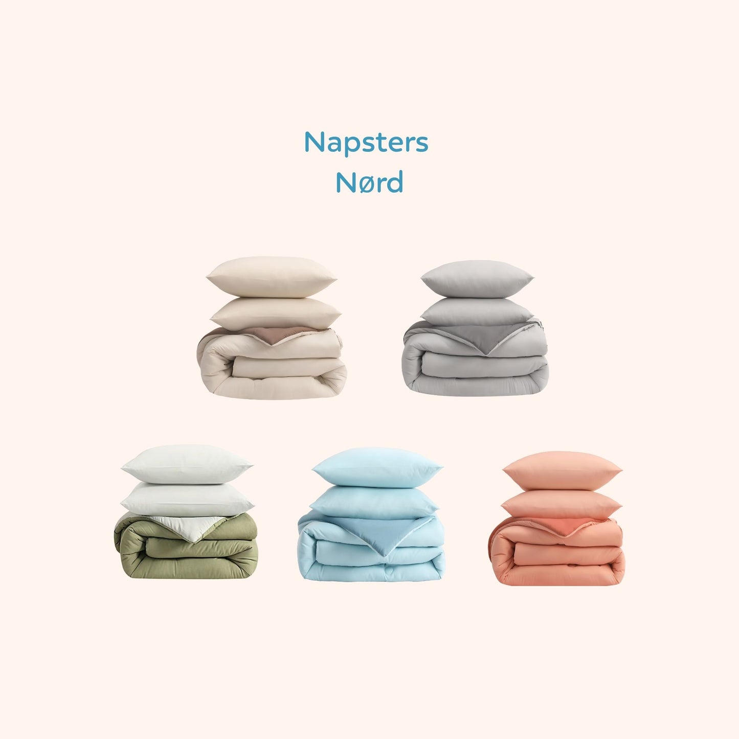 Nørd Stone Grey - Het hoesloos dekbed zonder overtrek |vaste hoes |wasbaar