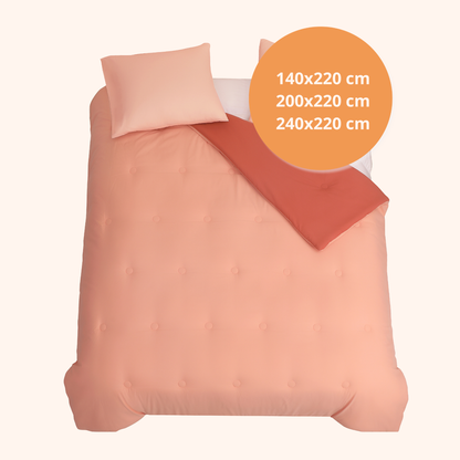 Nørd Berry Blush - Het hoesloos dekbed zonder overtrek |vaste hoes |wasbaar