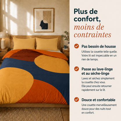 Dreamwave - Ocean Pebbles - La couette sans housse de couette |housse fixe |lavable