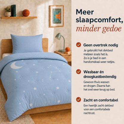 Dream Moonlit Sky - Waschbare Bettdecke ohne Bezug für Teenager und Studenten