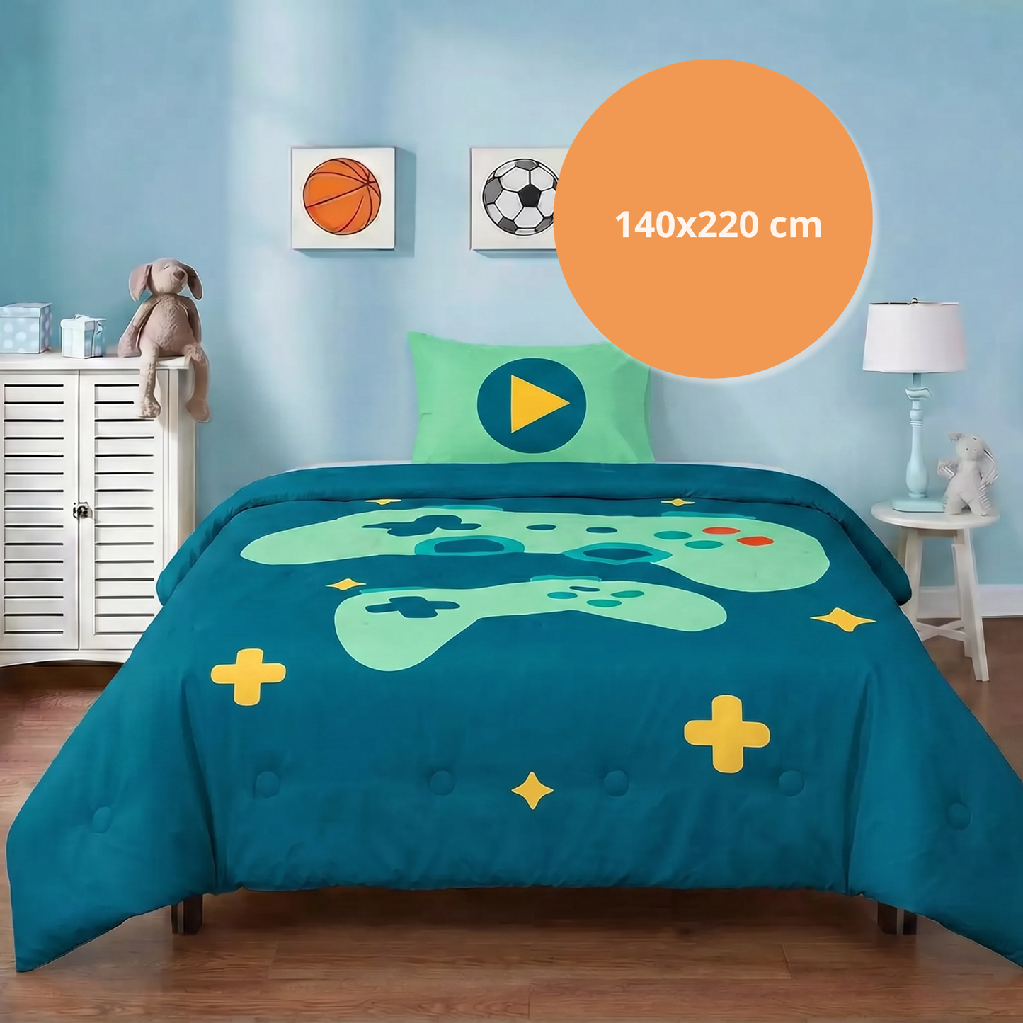 Good vibes - Game Galaxy - Het hoesloos dekbed zonder overtrek voor de kids |vaste hoes |wasbaar