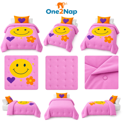 Good vibes - Good Vibes Only - Wasbaar hoesloos dekbed voor de kinderen