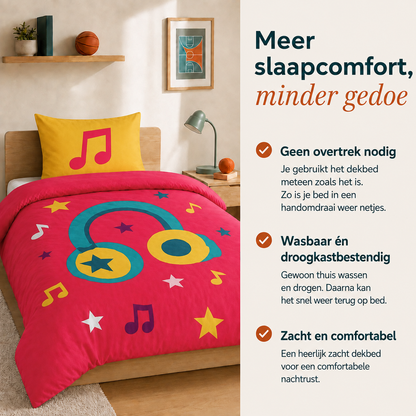 Good vibes - Pop Icons - Wasbaar hoesloos dekbed voor de kinderen