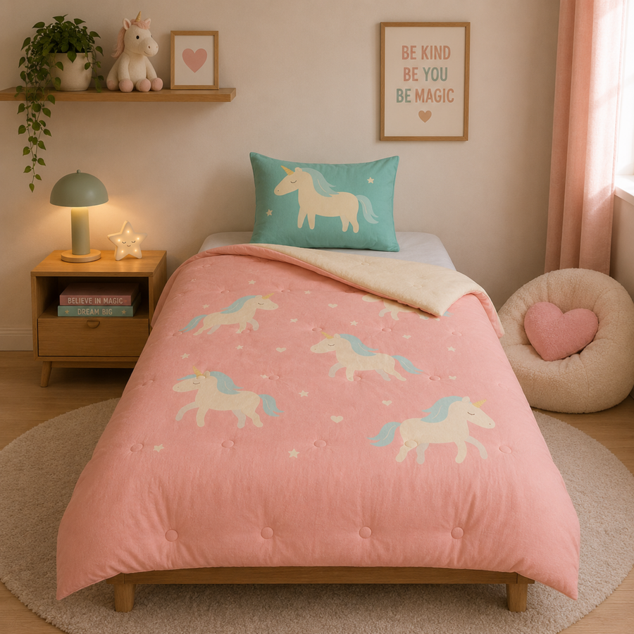 Snork Magical Meadow - La couette sans housse pour enfants | housse intégrée | lavable
