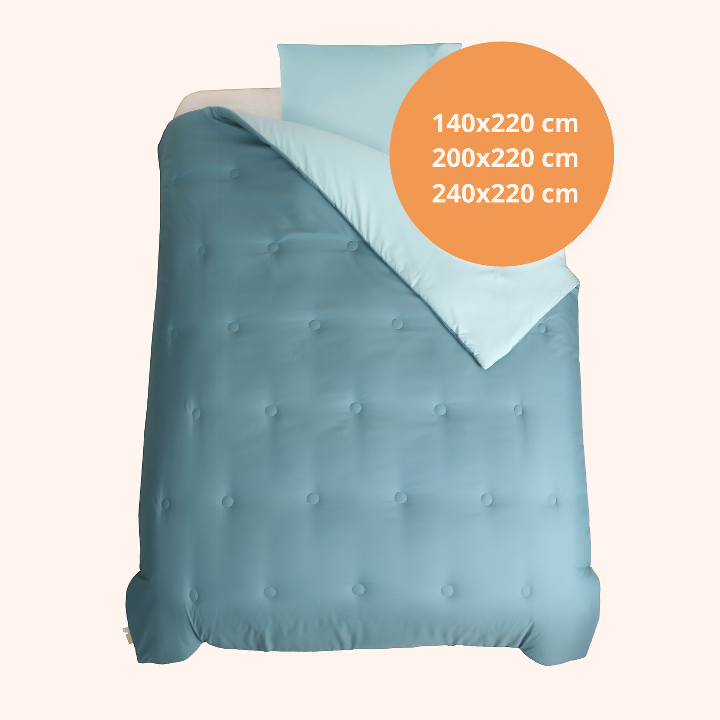 Nørd Midnight Blue - La couette sans housse de couette |housse fixe |lavable