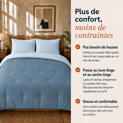 Nørd Midnight Blue - La couette sans housse de couette |housse fixe |lavable