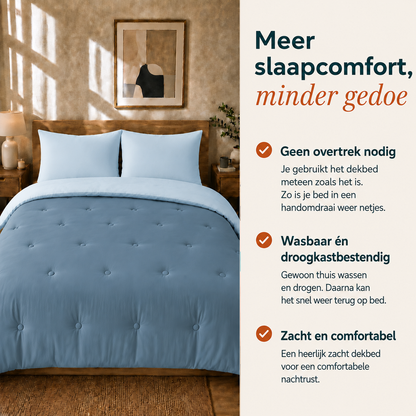 Nørd Midnight Blue - Wasbaar hoesloos dekbed