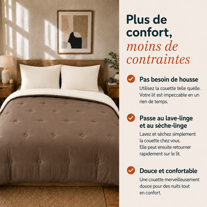 Nørd Warm Sand - La couette sans housse | housse fixe | lavable