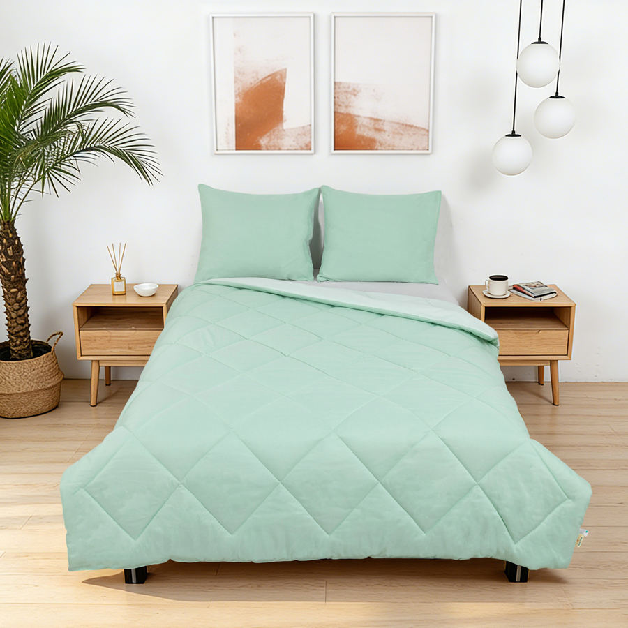 Sommarvino - Nordic Seafoam - Wasbaar hoesloos dekbed