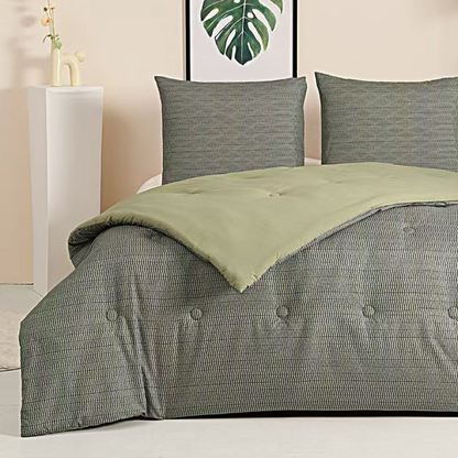Struktur Olive Leaf - Het hoesloos dekbed zonder overtrek |vaste hoes |wasbaar