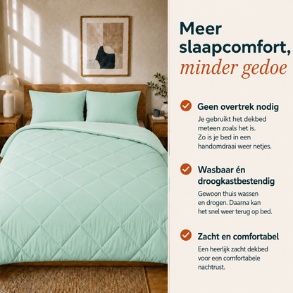 Sommarvino - Nordic Seafoam - Waschbares hüllenloses Steppbett