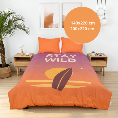 Take-it-Lazy - The Rebel Surfer - Het hoesloos dekbed zonder overtrek |vaste hoes |wasbaar