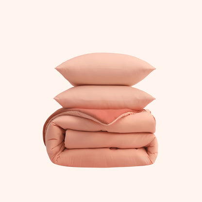 Nørd Berry Blush - Het hoesloos dekbed zonder overtrek |vaste hoes |wasbaar
