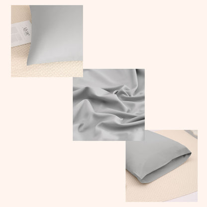 Nørd Stone Grey – Taie d’oreiller 60x70 cm | Simplicité scandinave intemporelle