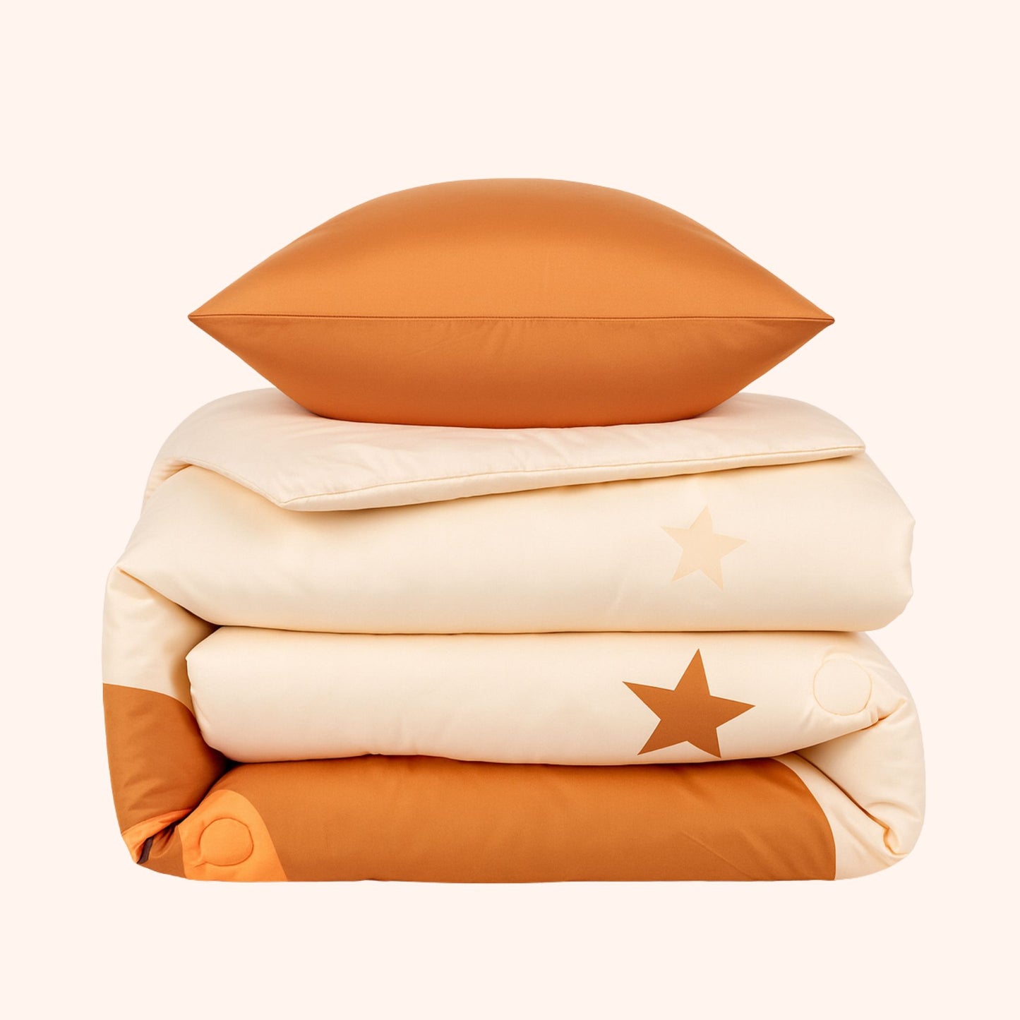 Snork Cuddle Caramel - Het hoesloos dekbed zonder overtrek voor de kids |vaste hoes |wasbaar
