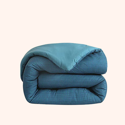 Struktur Cloud Blue - Het hoesloos dekbed zonder overtrek |vaste hoes |wasbaar