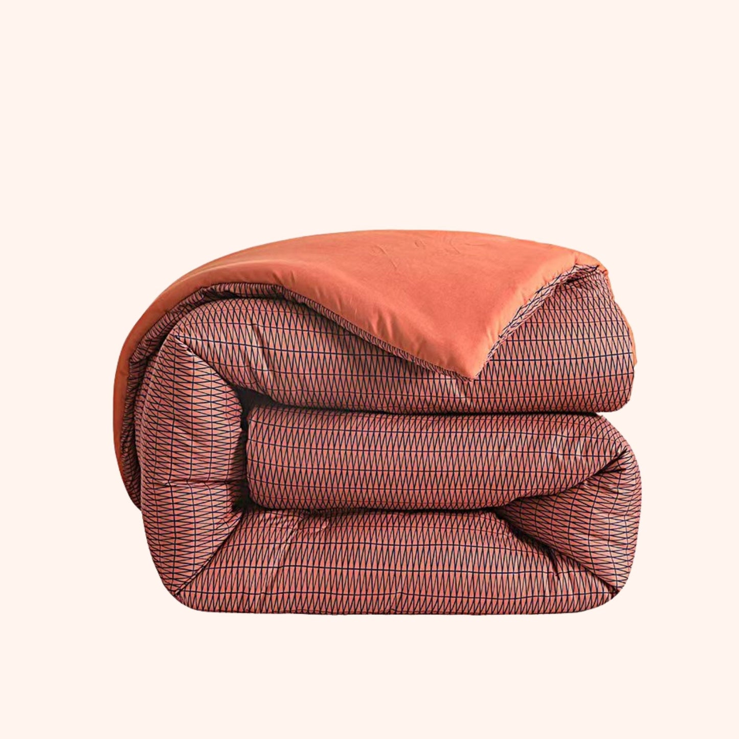Struktur Velvet Plum - Het hoesloos dekbed zonder overtrek |vaste hoes |wasbaar